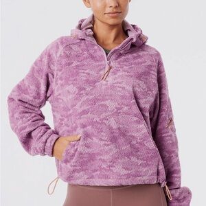 Outdoor Voices Lavender Fleece Hoodie